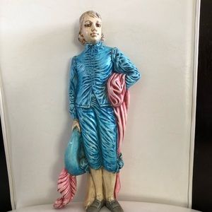 Vintage Blue Boy Statue 12” (1 foot) 1982